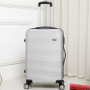 Luggage unisex 20/24/28 inch rolling sipnner wheels abs+pc travel suitcase fashion cabin carry-on trolley box