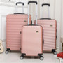 Luggage unisex 20/24/28 inch rolling sipnner wheels abs+pc travel suitcase fashion cabin carry-on trolley box