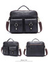 Briefcase men leather laptop messenger genuine leather shoulder for documents