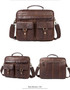 Briefcase men leather laptop messenger genuine leather shoulder for documents