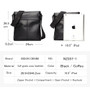 Bag men bison denim brand shoulder genuine leather 10.5"" ipad cowhide crossbody for casual messenger