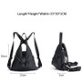 Backpack women girls unique style w100% cowhide genuine leather fashion travel knapsack schoolbag notebook