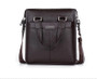 Briefcase men shoulder messenger genuine leather business 15.6' laptop computer handbag