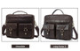Briefcase for men work office genuine leather messenger laptop business document