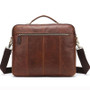 Briefcase for men work office genuine leather messenger laptop business document