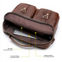 Briefcase for men work office genuine leather messenger laptop business document