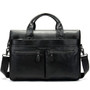 Briefcases men's genuine leather messenger shoulder crossbody bags for laptop totes