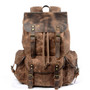 Backpacks women multifunction casual canvas vintage waterproof large capacity travel bag leather laptop