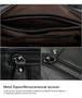 Briefcase men messenger bag leather genuine shoulder crossbody laptop business totes