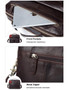 Briefcases men bag genuine leather crossbody messenger totes handbags laptop shoulder