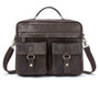 Briefcases men bag genuine leather crossbody messenger totes handbags laptop shoulder