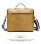 Briefcases men's messenger genuine leather for documents laptop business work