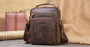 Bag men leather shoulder vintage messenger crossbody handbag sling