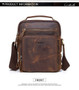 Bag men leather shoulder vintage messenger crossbody handbag sling