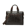 Briefcase male messenger genuine leather shoulder business crossbody handbags laptop