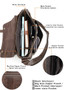 Bag men messenger genuine leather shoulder cowhide casual crossbody