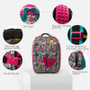 Backpack children for girls cartoon paris pattern orthopedic school bags student satchel