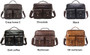 Bag men leather laptop genuine shoulder messenger crossbody briefcase tote