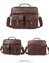 Bag men leather laptop genuine shoulder messenger crossbody briefcase tote