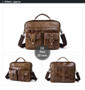 Bag men leather laptop genuine shoulder messenger crossbody briefcase tote