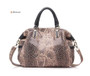 Handbags women genuine leather tote fashion serpentine prints boston large shoulder