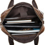 Briefcase for men leather laptop genuine bussiness messenger office