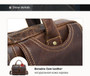 Briefcase for men leather laptop genuine bussiness messenger office