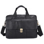 Briefcases men's shoulder bag leather laptop genuine computer messenger handbags