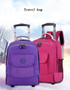 Backpack rolling luggage travel shoulder spinner high capacity wheels for suitcase trolley carry on duffle bag