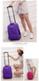 Backpack rolling luggage travel shoulder spinner high capacity wheels for suitcase trolley carry on duffle bag