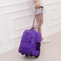 Backpack rolling luggage travel shoulder spinner high capacity wheels for suitcase trolley carry on duffle bag