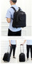 Backpack rolling luggage travel shoulder spinner high capacity wheels for suitcase trolley carry on duffle bag