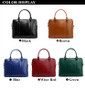 Briefcase women 100% genuine leather 14 inch laptop handbags office shoulder messenger