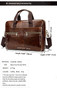 Briefcase men's bag leather laptop office genuine computer business handbag