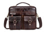 Handbag men genuine leather messenger briefcase business shoulder crossbody