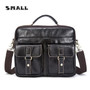 Handbag men genuine leather messenger briefcase business shoulder crossbody