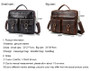 Handbag men genuine leather messenger briefcase business shoulder crossbody