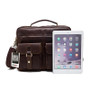 Handbag men genuine leather messenger briefcase business shoulder crossbody