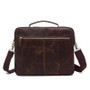 Handbag men genuine leather messenger briefcase business shoulder crossbody