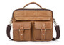 Handbag men genuine leather messenger briefcase business shoulder crossbody