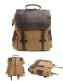 Backpacks men casual canvas vintage school bags young large capacity travel leather laptop