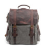 Backpacks men casual canvas vintage school bags young large capacity travel leather laptop