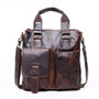 Briefcase men's genuine leather business office laptop bag messenger shoulder crossbody handbags