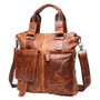 Briefcase men's genuine leather business office laptop bag messenger shoulder crossbody handbags