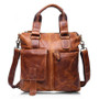 Briefcase men's genuine leather business office laptop bag messenger shoulder crossbody handbags