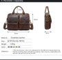 Briefcases men messenger leather laptop document office totes lawyer