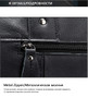 Briefcase men genuine leather shoulder laptop business office