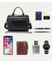 Briefcase men genuine leather shoulder laptop business office