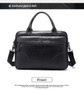 Briefcase men genuine leather shoulder laptop business office