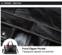 Briefcase male leather laptop genuine handbags tote messenger business for documents